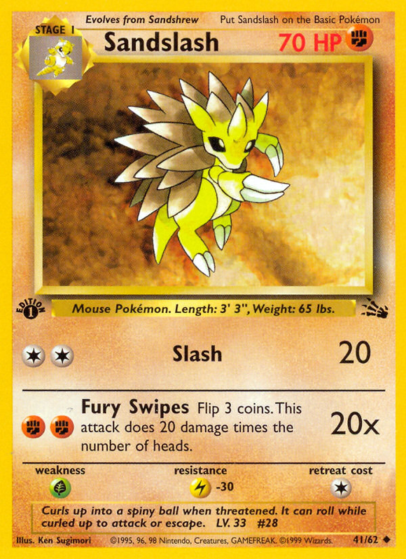 Sandslash (41/62) [Fósil 1.ª edición] 