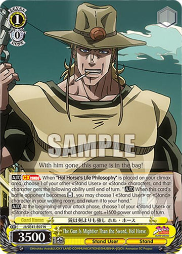 The Gun Is Mightier Than the Sword, Hol Horse (JJ/SE41-E07 N) [JoJo's Bizarre Adventure: Golden Wind] - 0