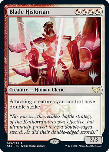 Historiador de la espada (paquete promocional) [Promociones de Strixhaven: School of Mages] 