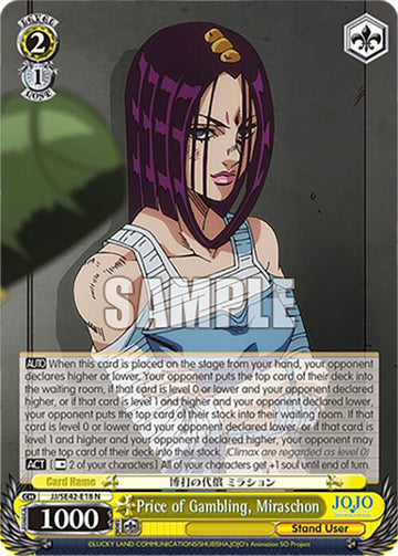 Price of Gambling, Miraschon (JJ/SE42-E18 N) [JoJo's Bizarre Adventure: Golden Wind] - 0