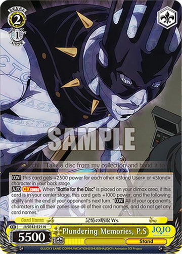 Plundering Memories, P.S (JJ/SE42-E21 N) [JoJo's Bizarre Adventure: Golden Wind] - 0