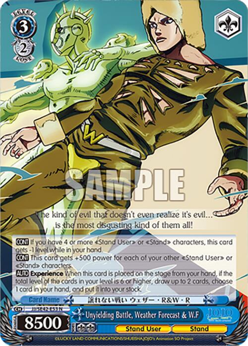 Unyielding Battle, Weather Forecast & W.F (JJ/SE42-E53 N) [JoJo's Bizarre Adventure: Golden Wind] - 0