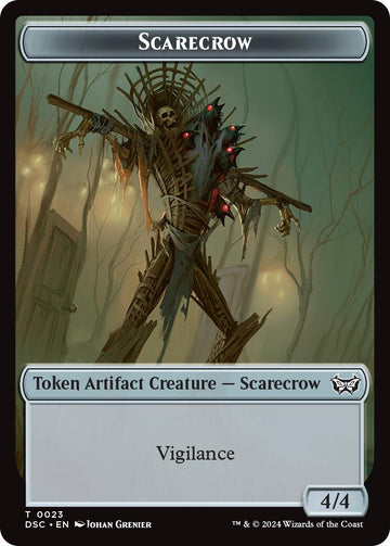 Beast // Scarecrow Double-Sided Token [Duskmourn: House of Horror Commander Tokens] - 0