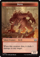Devil // Scarecrow Double-Sided Token [Duskmourn: House of Horror Commander Tokens]-1