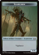 Glimmer // Scarecrow Double-Sided Token [Duskmourn: House of Horror Commander Tokens]-2