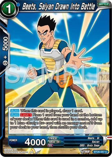 Beets, Saiyan Drawn Into Battle (BT26-057) [Ultimate Advent] - 0