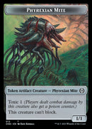 Phyrexian Mite (011) // Phyrexian Mite (012) Double-Sided Token [Phyrexia: All Will Be One Tokens]-2