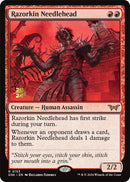 Razorkin Needlehead [Duskmourn: House of Horror Prerelease Promos]-6