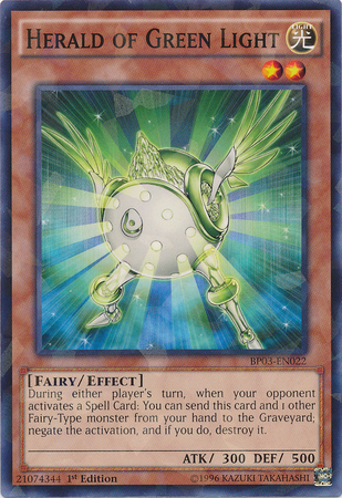 Heraldo de la luz verde [BP03-EN022] Shatterfoil Raro 