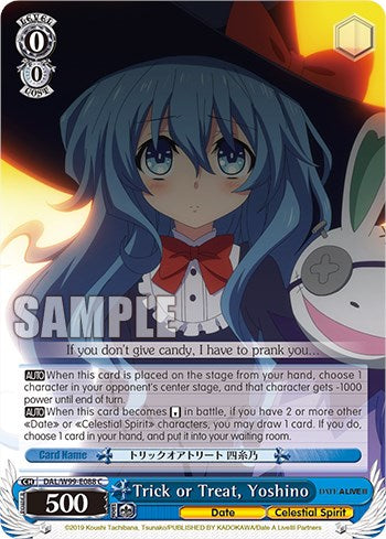 Truco o trato, Yoshino [Date A Live Vol. 2] 