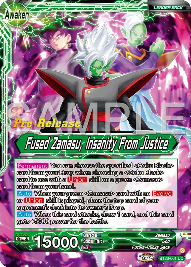 Zamasu // Fused Zamasu, Insanity From Justice (BT26-061) [Ultimate Advent Prerelease Promos] - 0