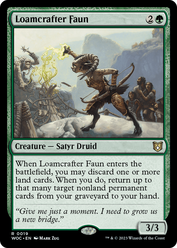 Fauno artesano de arcilla [Comandante de las Tierras Salvajes de Eldraine] 