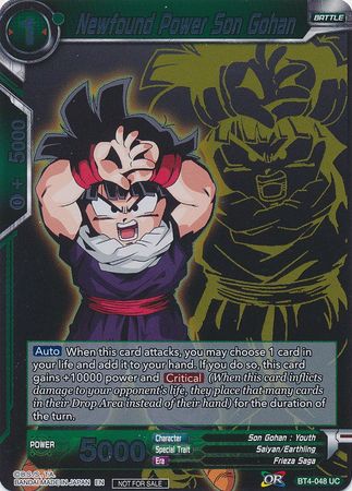 Nuevo poder de Son Gohan (paquete de evento 3 - 2019) (BT4-048_PR) [Tarjetas de promoción] 