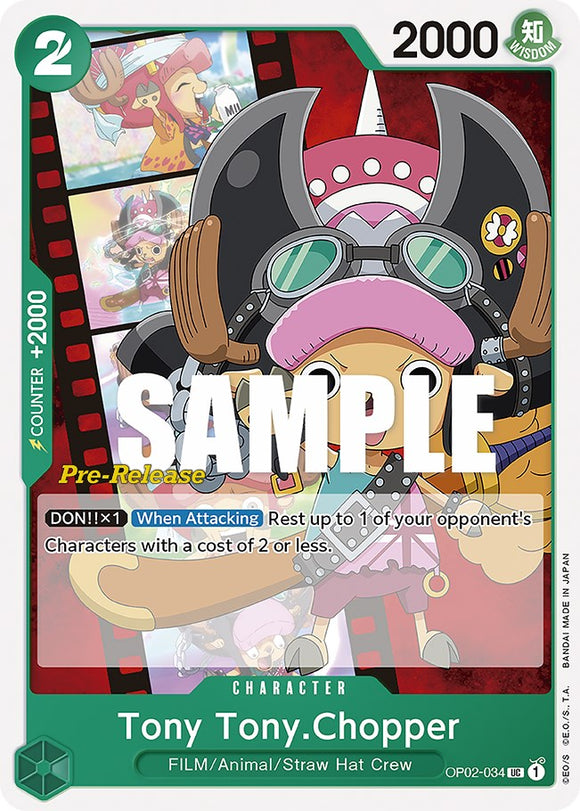 Tony Tony.Chopper [Tarjetas de prelanzamiento de Paramount War] 