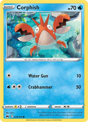 Corphish (033/159) [Espada y escudo: Corona Zenith] 