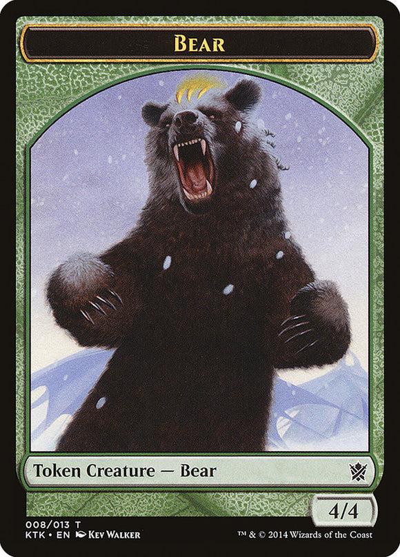 Ficha de oso [Fichas de Kans de Tarkir] 
