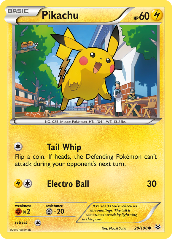 Pikachu (20/108) [XY: Cielos rugientes] 