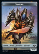 Powerstone // Soldier (008) Double-Sided Token [The Brothers' War Tokens]-2