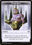 Human Warrior // Tyvar Kell Emblem Double-Sided Token [Kaldheim Tokens]-2