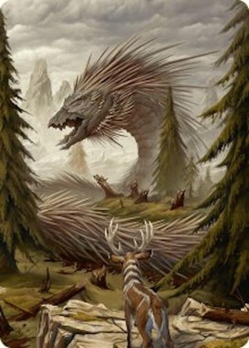 Quilled Greatwurm Art Card (44/54) [Foundations Art Series]