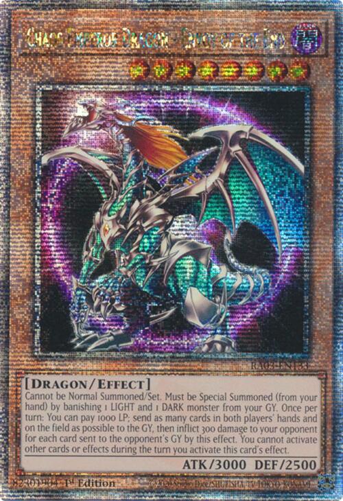 Chaos Emperor Dragon - Envoy of the End (Quarter Century Secret Rare) | Red Fox Gaming Chaos Emperor Dragon - Envoy of the End (Quarter Century Secret Rare) | Red Fox Gaming