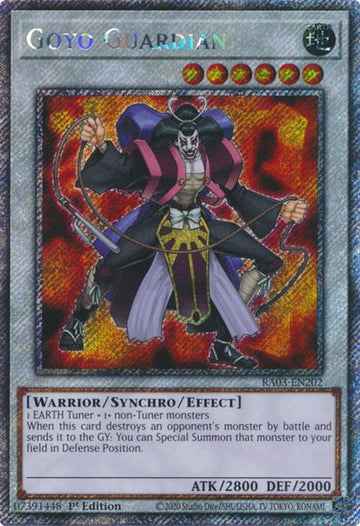 Goyo Guardian (Platinum Secret Rare) [RA03-EN202] Platinum Secret Rare