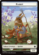Rabbit // Soldier Double-Sided Token [Foundations Tokens]-1