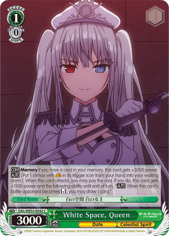 White Space, Queen (DAL/WE33-E042 C) (Parallel Foil) [Date A Bullet]