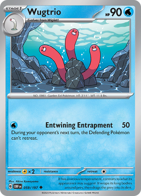 Wugtrio (059/197) [Scarlet &amp; Violet: Llamas de obsidiana] 