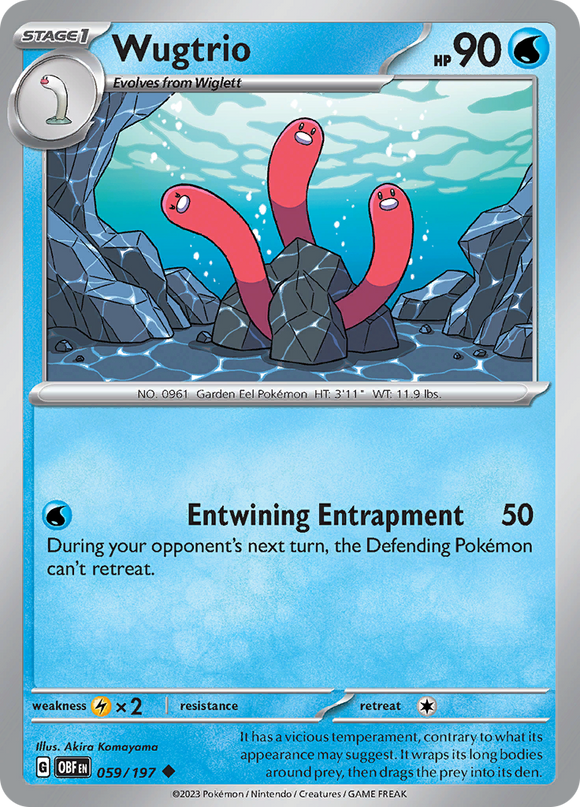 Wugtrio (059/197) [Scarlet &amp; Violet: Llamas de obsidiana] 