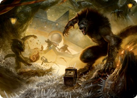 Tarjeta de arte Storm the Festival [Serie de arte Innistrad: Midnight Hunt] 