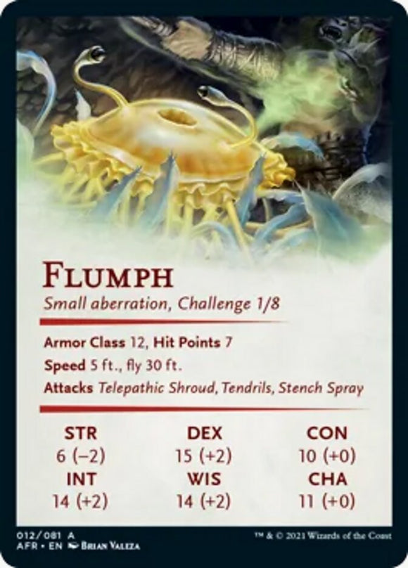 Tarjeta de arte de Flumph [Serie de arte de Dungeons &amp; Dragons: Adventures in the Forgotten Realms] 