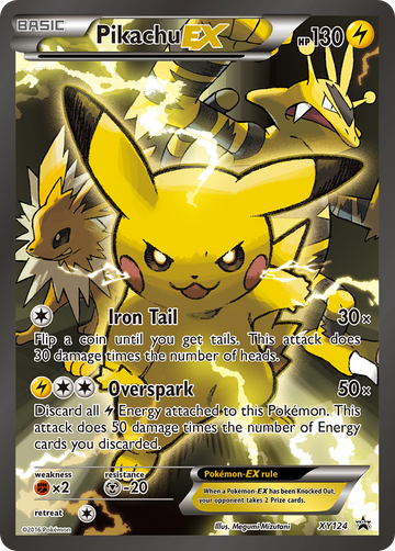 Pikachu EX (XY124) [Promociones de XY: Black Star] 