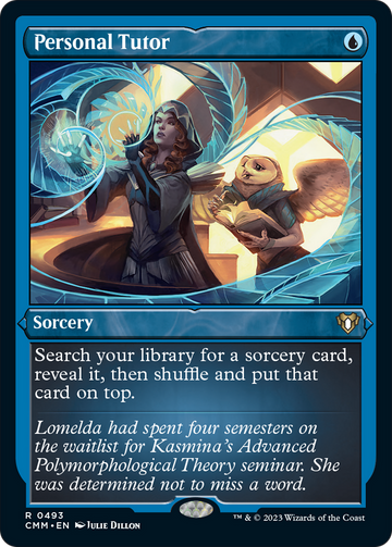 Tutor personal (grabado en papel metalizado) [Commander Masters] 