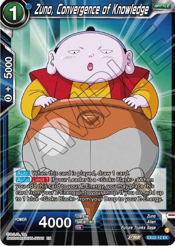 Zuno, convergencia del conocimiento (EX22-12) [Ultimate Deck 2023] 