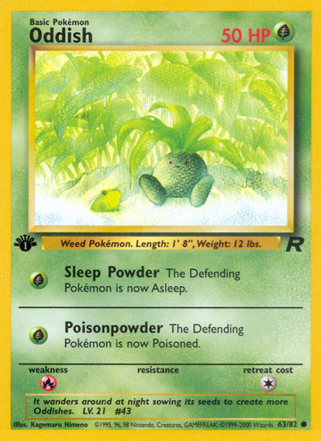 Oddish (63/82) [Equipo Rocket 1.ª edición] 