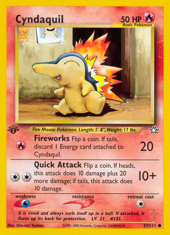 Cyndaquil (57/111) [Neo Genesis 1.ª edición] 