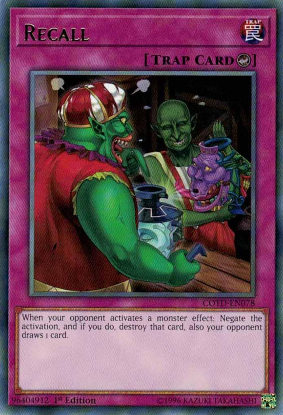 Retirada del mercado [COTD-EN078] Raro 