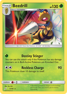 Beedrill (5/181) [Sol y Luna: Trabajan juntos] 