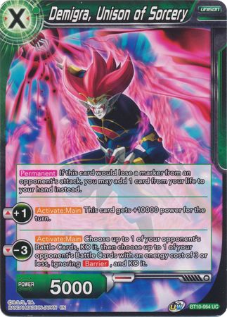 Demigra, Unison of Sorcery (BT10-064) [El ascenso del guerrero Unison] 