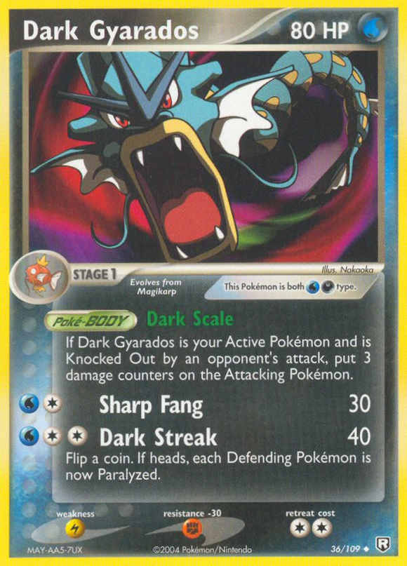 Gyarados oscuro (36/109) [EX: El Equipo Rocket regresa] 