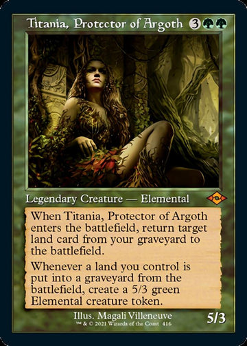 Titania, Protector of Argoth (Retro Foil Etched) [Modern Horizons 2] - 0