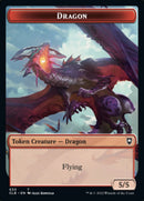 Gold // Dragon Double-Sided Token [Commander Legends: Battle for Baldur's Gate Tokens]-2
