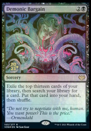 Oferta demoníaca [Promociones de prelanzamiento de Innistrad: Crimson Vow] 