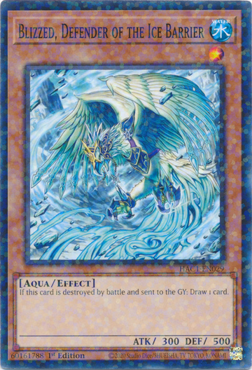 Blizzed, Defensor de la Barrera de Hielo (Terminal de Duelo) [HAC1-EN029] Común 