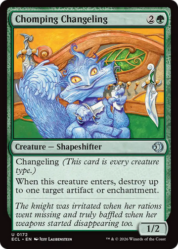 Chomping Changeling [Lorwyn Eclipsed]