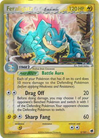 Feraligatr (2/101) (Especie Delta) (Estampado) [EX: Dragon Frontiers] 