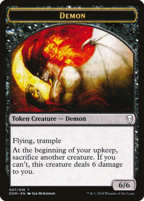 Ficha Demonio [Fichas Dominaria] 