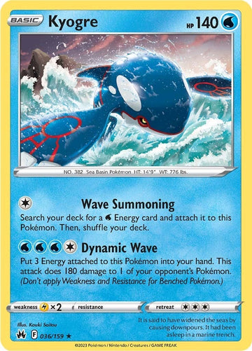 Kyogre (036/159) [Espada y escudo: Corona Zenith] 