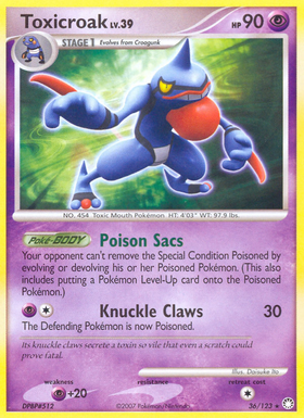 Toxicroak (36/123) [Diamante y Perla: Tesoros Misteriosos] 